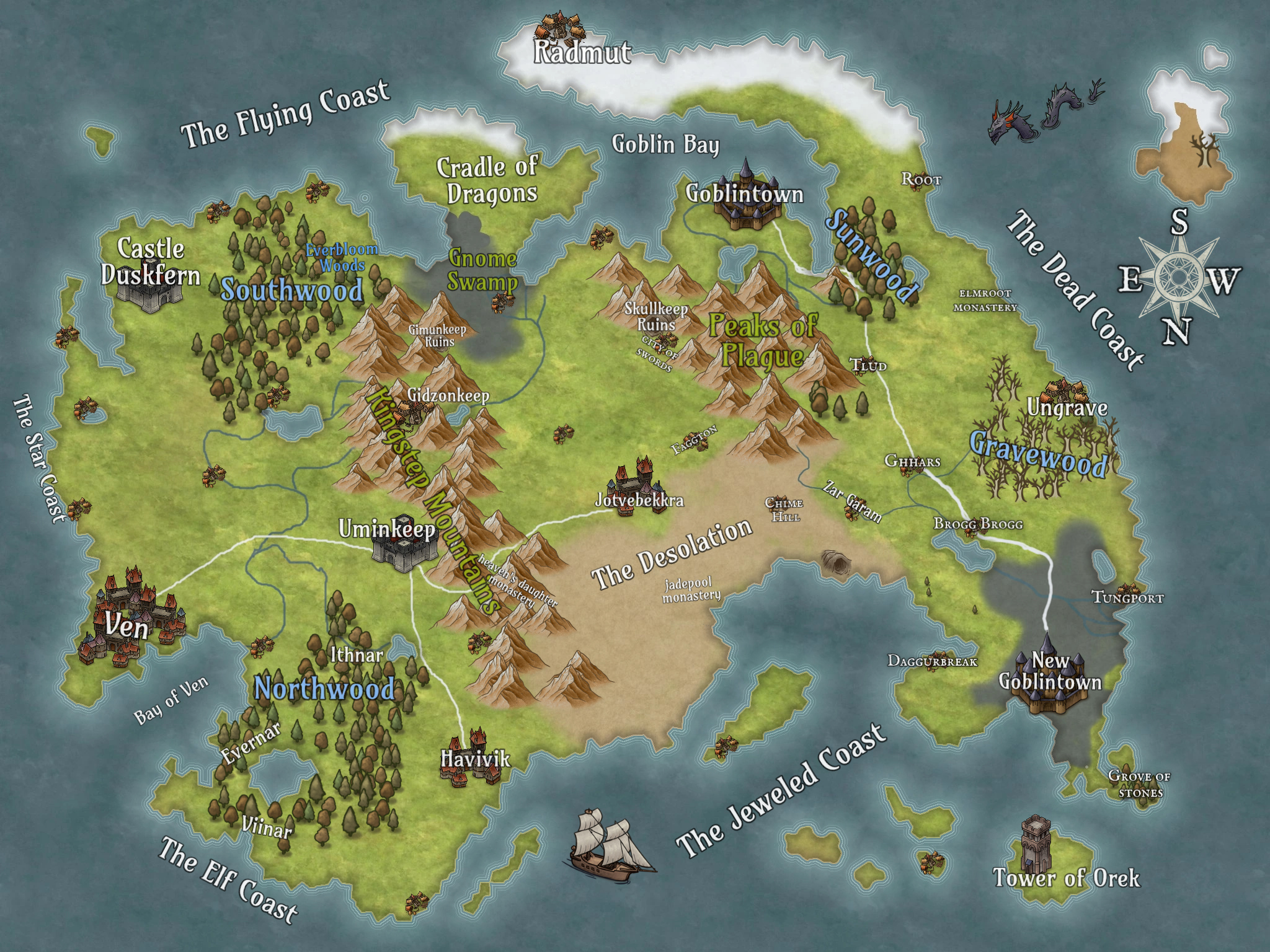 dragonthrone map